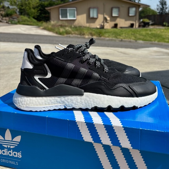 Adidas Nite Jogger Core Black Carbon 2019 Sneakers Shoes EE6254 Men's Size 13